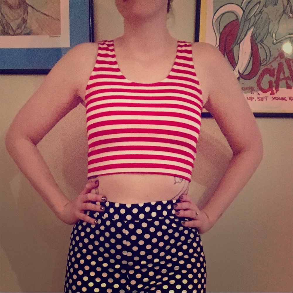 Sailor crop top